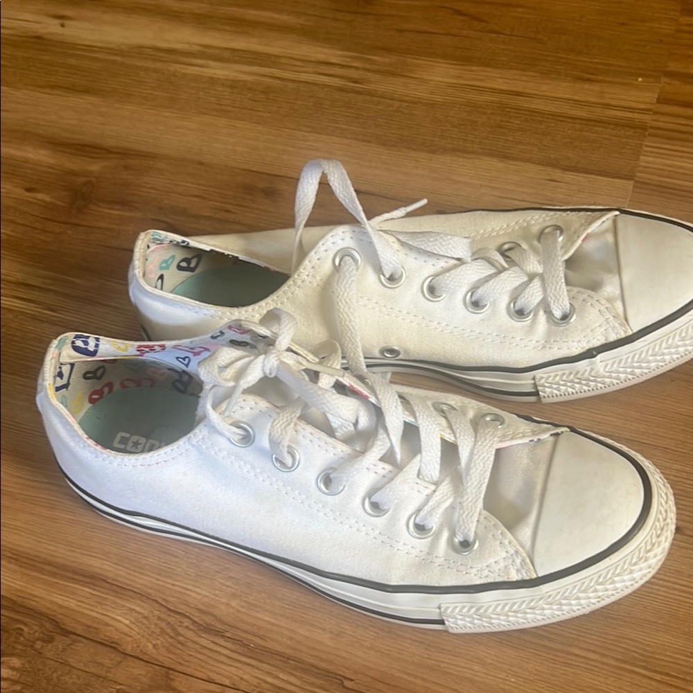 Converse White Canvas Sneakers